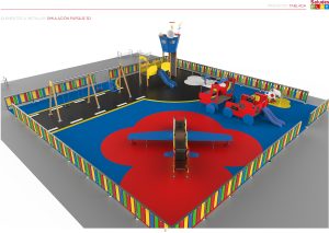 proyecto 3d parque infantil club tablada
